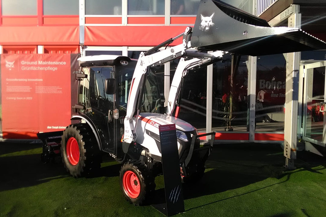 Importeur Intertechno bevestigt dat de compacte Bobcat CT2025-trekker in 2023 in Nederland verkrijgbaar is. Prijs en precieze levertijd ontbreken nog. - Foto: Ruben Fortuin