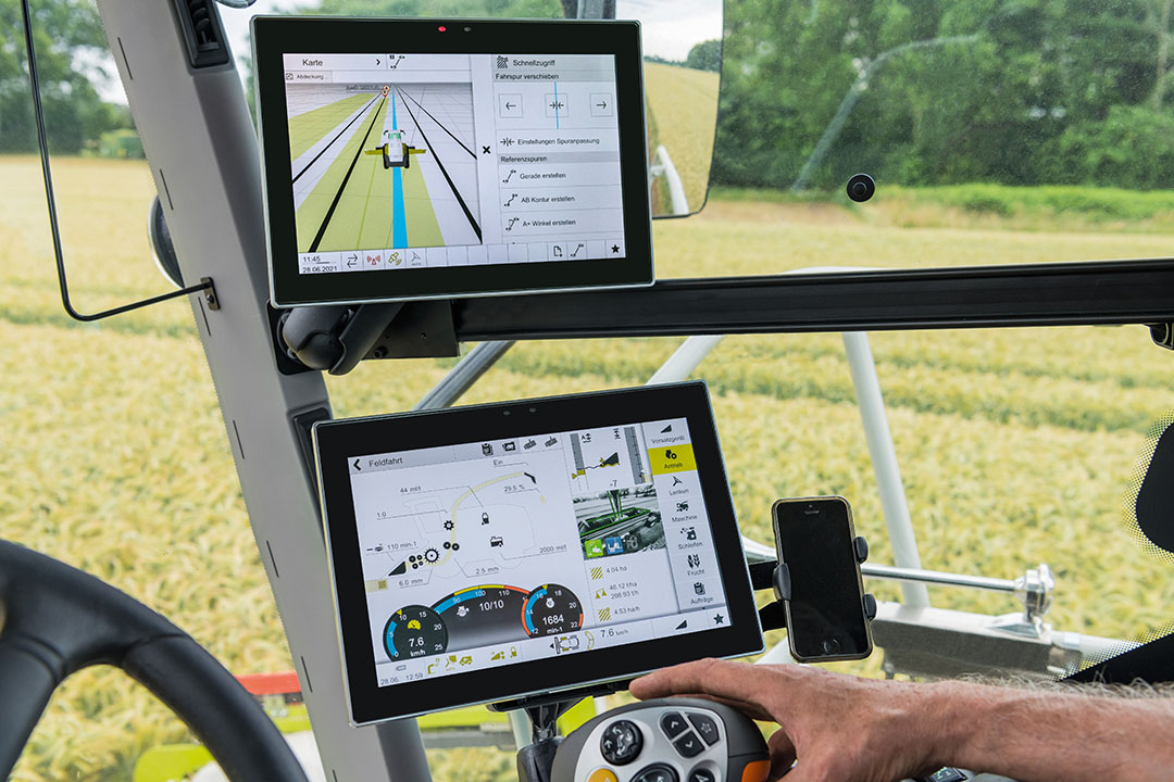 De 800- en 900-serie hakselaars zijn nu ook leverbaar met een Cemis 1200-scherm met het nieuwe GPS Pilot-automatische stuursysteem.