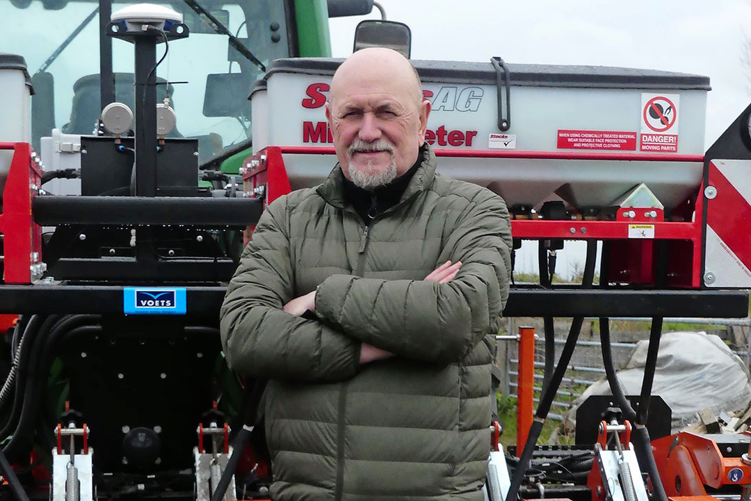 John Evans (65) is een van de drie directeur-eigenaren van de Britse zaaimachinefabrikant Stanhay. "De importeur en zijn dealers bepalen het succes. Een landbouwwerktuig is heel wat anders dan een consumentenproduct." - Foto: Stanhay