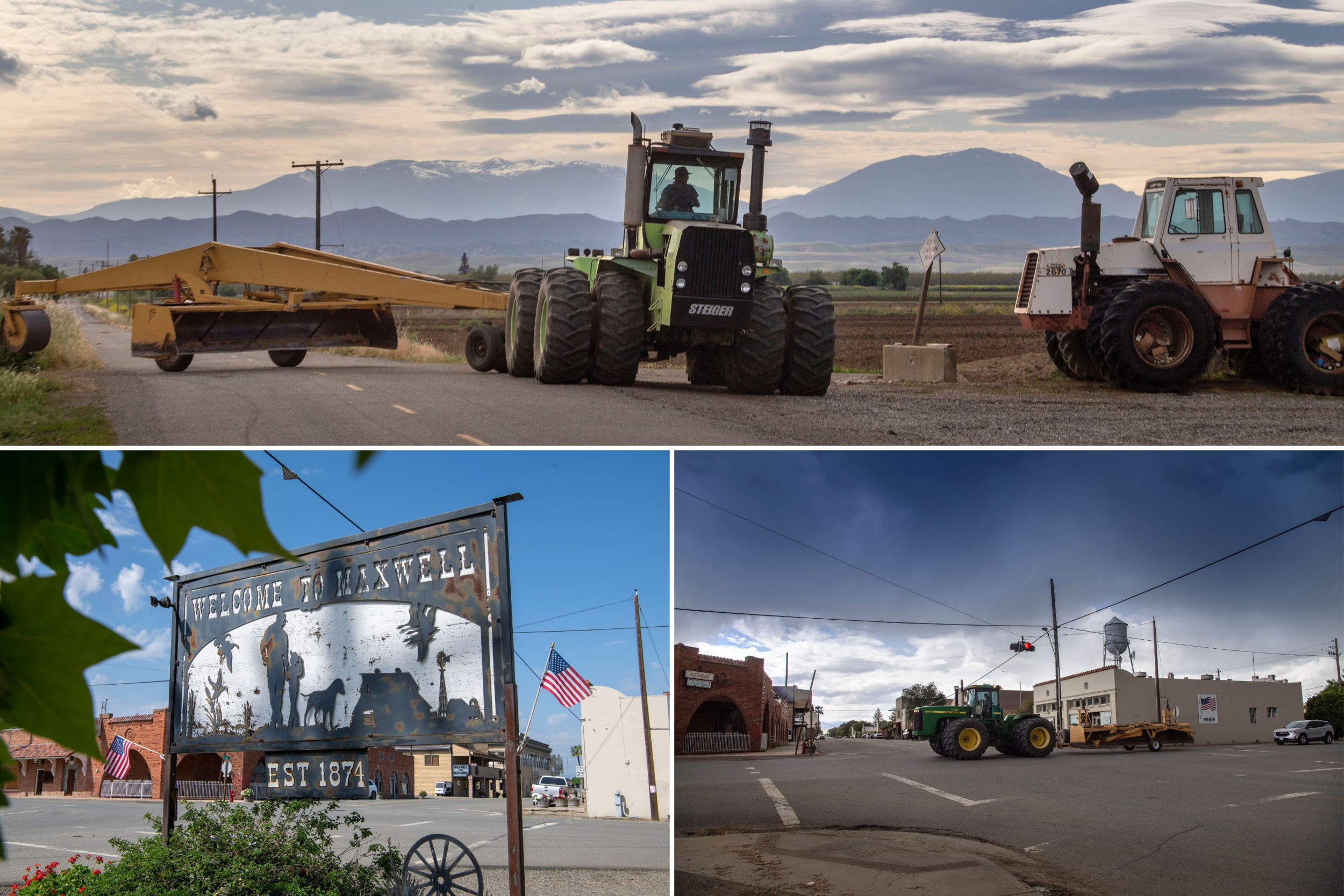 Wie door het Amerikaanse Maxwell rijdt, ziet overal klassieke prairietrekkers. Akkerbouwers Kirk, Danny, Dennis, Lamyel en Lance praten graag over de ‘prairie tractors’, net als de bijna 80-jarige trekkerchauffeur Gil. – Foto’s: Mark Pasveer