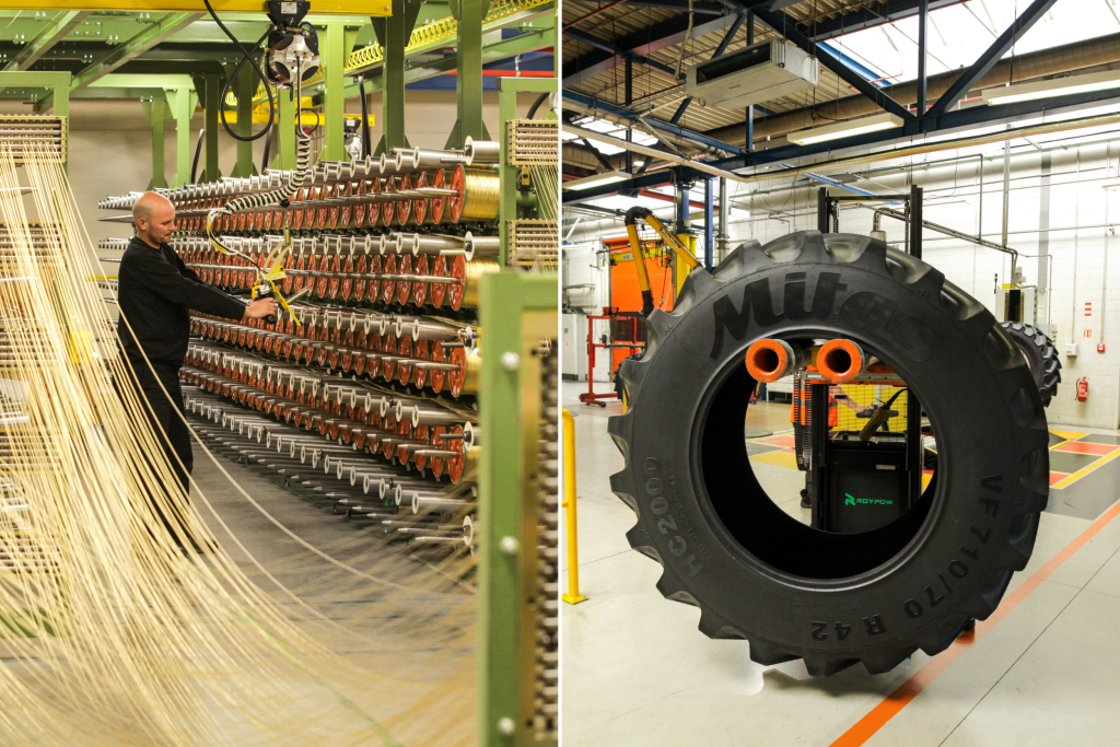 De robotlijn voor de productie van bandhieldraad is een van de laatste investeringen die Mitas in zijn fabriek heeft doorgevoerd.