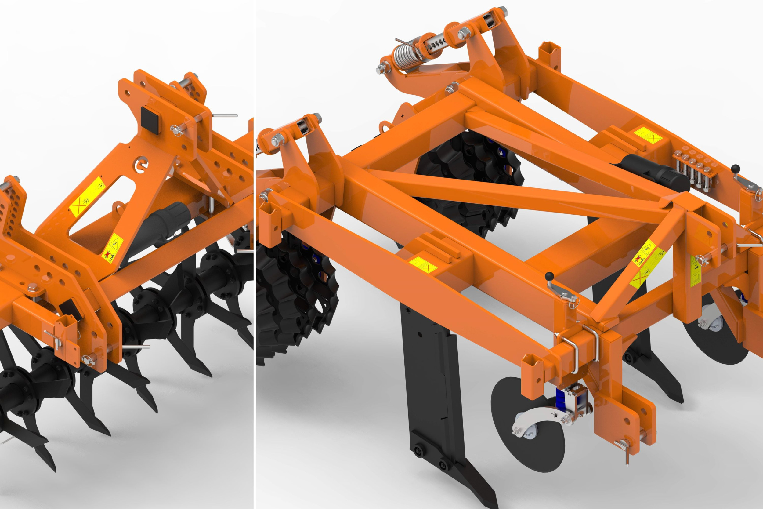 Machinefabrikanten Evers Agro en Perfect-Van Wamel slaan de handen ineen. Vanaf 1 december gaat Perfect-Van Wamel onder meer beluchters en woelers ter verbetering van de grasstrook verkopen aan fruittelers en wijnbouwers. De machines worden gebouwd door Evers Agro. – Foto: Evers Agro