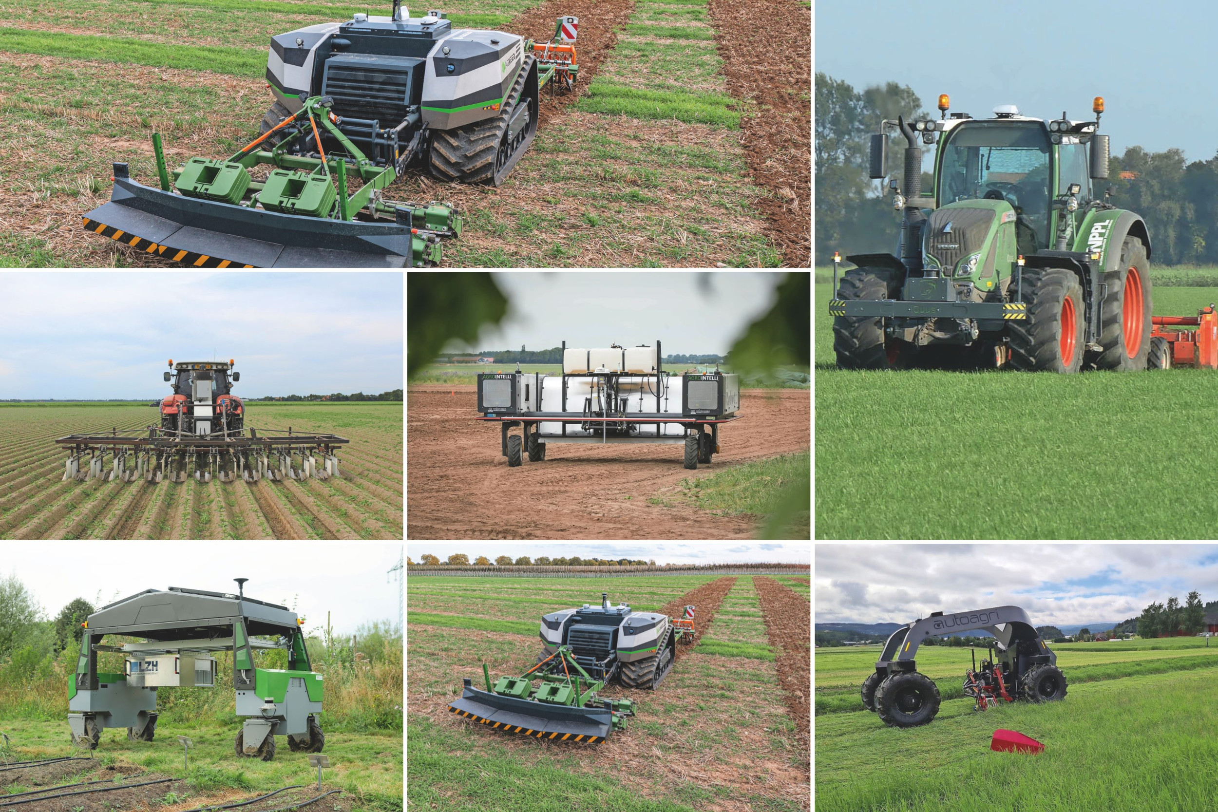 Nationale Proeftuin Precisielandbouw (NPPL) zoekt voor teeltseizoen 2025 boeren en tuinders die veldrobots en nieuwe precisietechnieken willen testen op hun bedrijf. Zeven robots/robottechnieken zijn een heel of een deel van een teeltseizoen beschikbaar. Schrijf je snel in! – Foto’s: fabrikanten