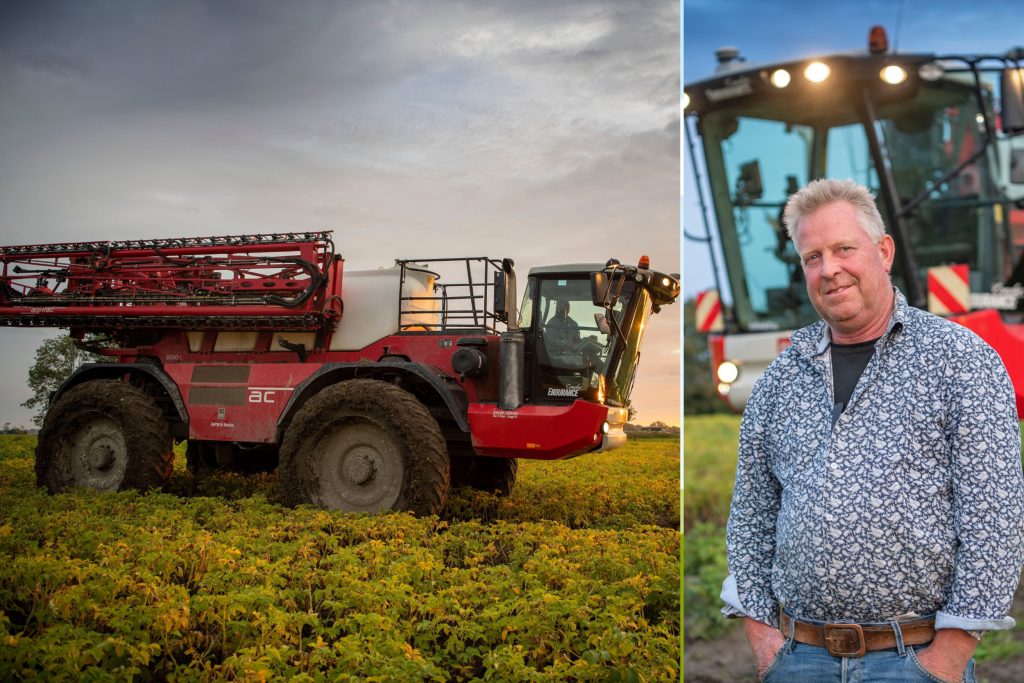 Hessel Hiddema gebruikt twee Condor Endurance-machines in pootaardappelen, uien, bieten en granen. Op jaarbasis heeft maatschap Hiddema zo’n 5.000 hectare te spuiten. – Foto’s: Mark Pasveer