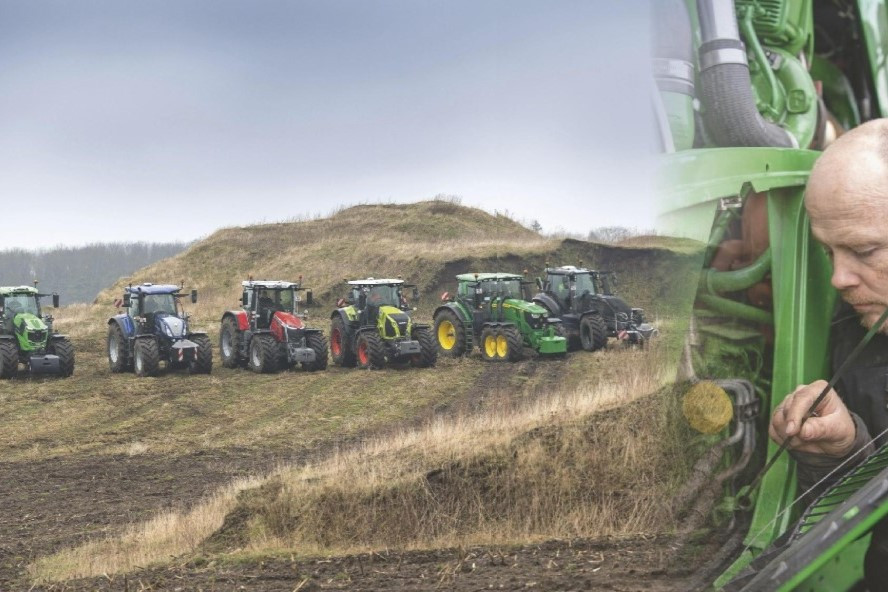 TREKKER checkt de onderhoudsvoorschriften van zes 300 pk-trekkers. Want wat kosten die trekkers nu qua onderhoud? En in hoeverre verschillen de onderhoudskosten per trekkermerk? - Foto: Mark Pasveer/beeldbewerking Misset