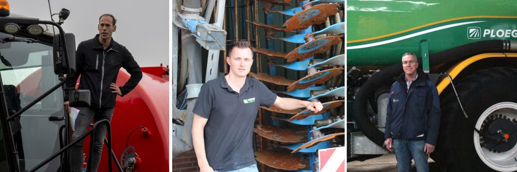 V.l.n.r.: loonwerkers Marcel Betten, Han Kuunders en Erik Morssink
