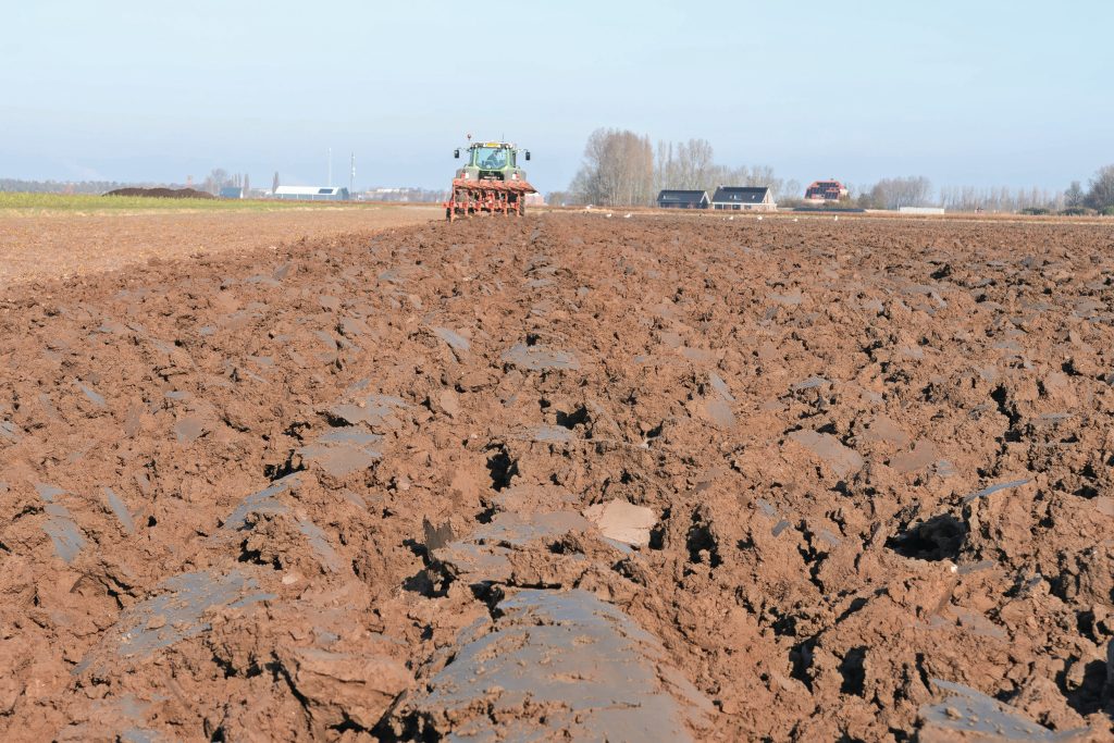 De aanstort is vlak en de grond ligt mooi kort. Hoewel dit heerlijke voorjaarsgrond is, kun je wel zien wat het effect is van de relatief korte en dwars staande W46-risters.
