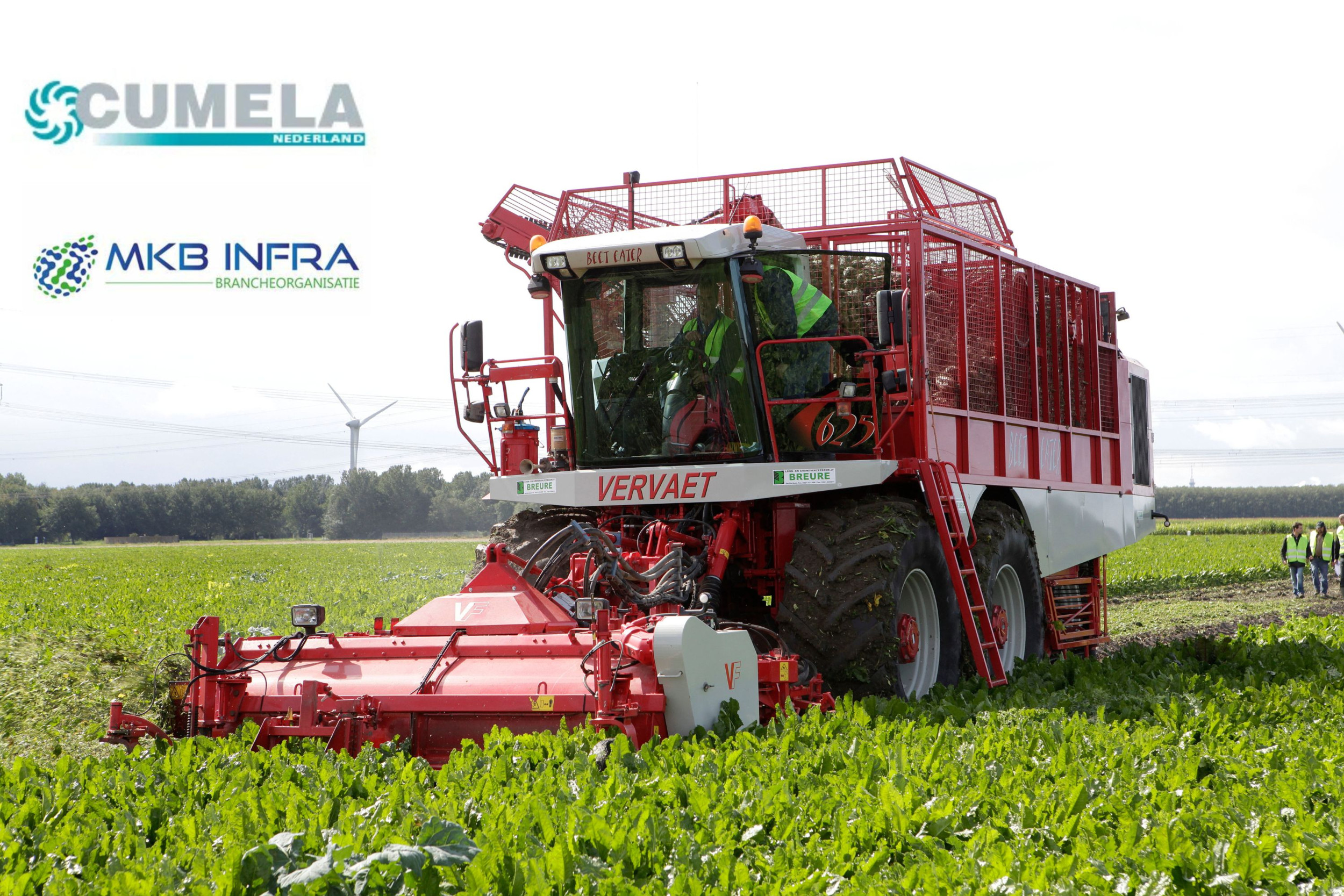 Bietenrooier Vervaet Beet Eater EVO 625, afbeelding ter illustratie. Brancheverenigingen Cumela en MKB Infra fuseren. De leden van beide organisaties hebben hiervoor groen licht gegeven. Foto: Hans Prinsen
