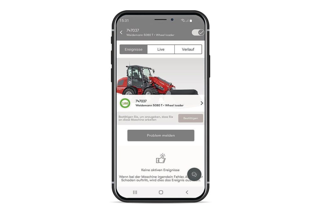Een QR-code op de machine geeft via de Weidemann-app direct toegang tot de juiste gegevens.