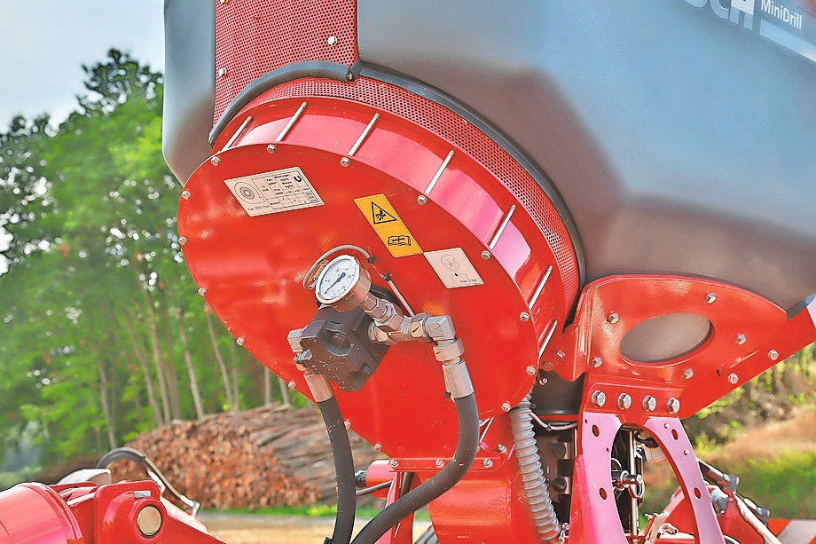 Hydraulisch aangedreven ventilator met een laag oliegebruik van slechts 20 l/min.