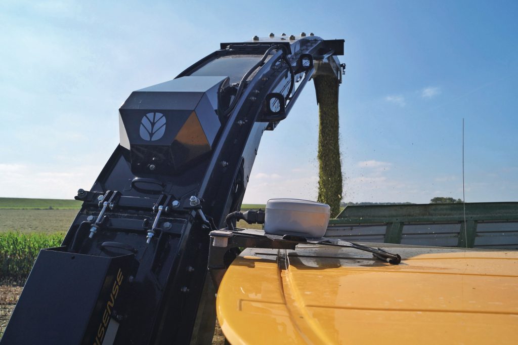 Bij New Holland wordt dit systeem ForageCam genoemd. Het is vanaf september 2026 leverbaar op de FR-hakselaars. – Foto: New Holland