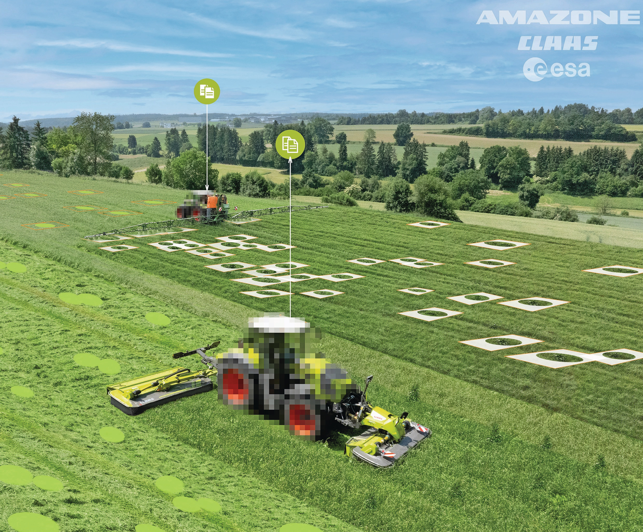 Zonder dure specifieke gewascamera’s of speciale spotsprayers ridderzuring bestrijden in grasland. Dat kan met de Weed Detector methode van Amazone en Claas. – Foto: Amazone
