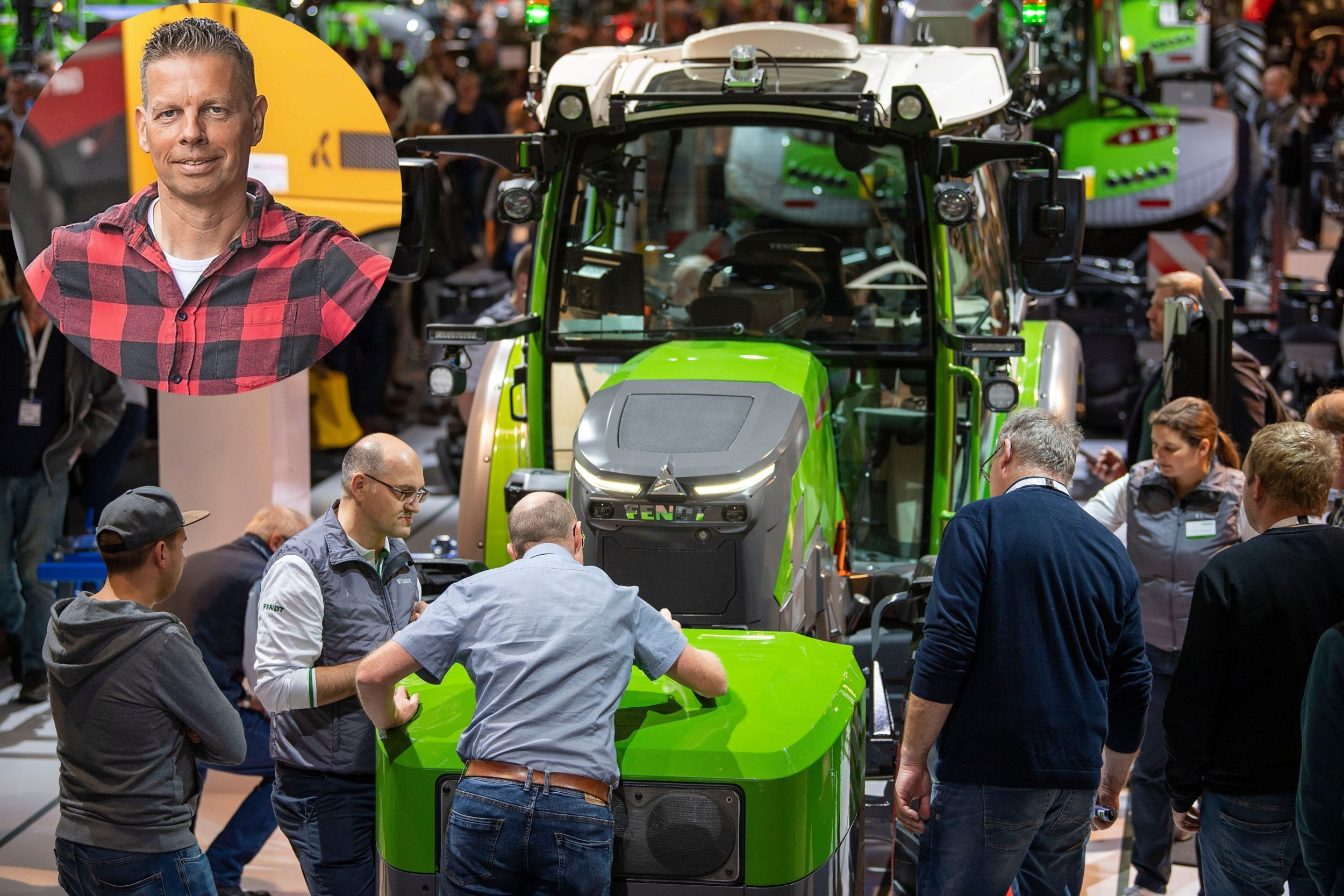 Waarom zou je in een tijd waarin informatie met één klik bereikbaar is, nog afreizen naar een beurs in Duitsland? Omdat Agritechnica hét moment is om trekkers aan te raken, erin te klimmen en in gesprek te gaan met specialisten en collega’s, aldus TREKKER-hoofdredacteur Bas van Hattum. Foto: Mark Pasveer
