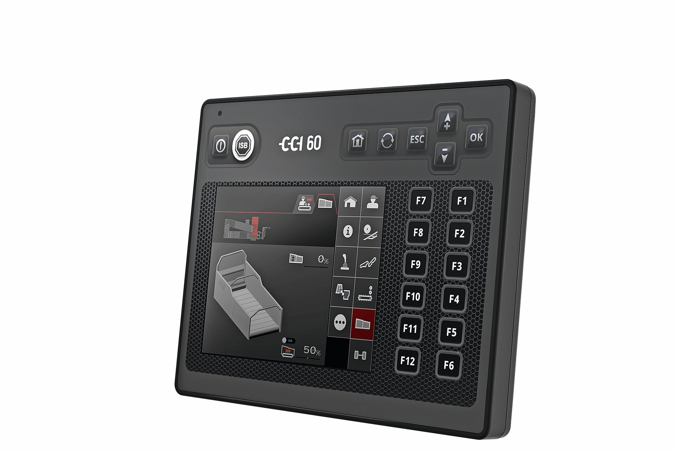 Het Competence Centre Isobus (CCI) introduceert een nieuwe compacte Isobus terminal, de CCI 60. Foto’s: CCI