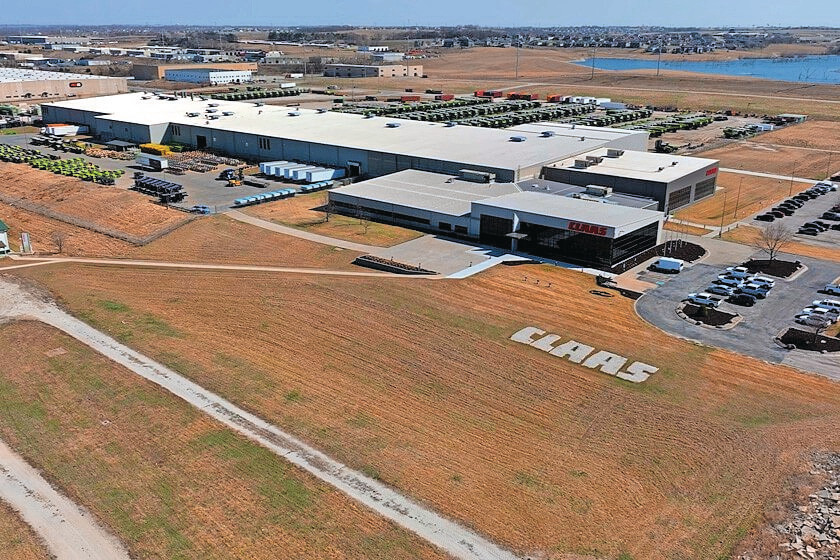 In de Claas-fabriek in Omaha (Nebraska) worden Lexion 8000-maaidorsers geproduceerd. Deze productielocatie blijft bestaan voor de Amerikaanse markt. De productie van deze maaidorsers voor de Canadese markt verhuist echter naar Duitsland. Foto: Claas