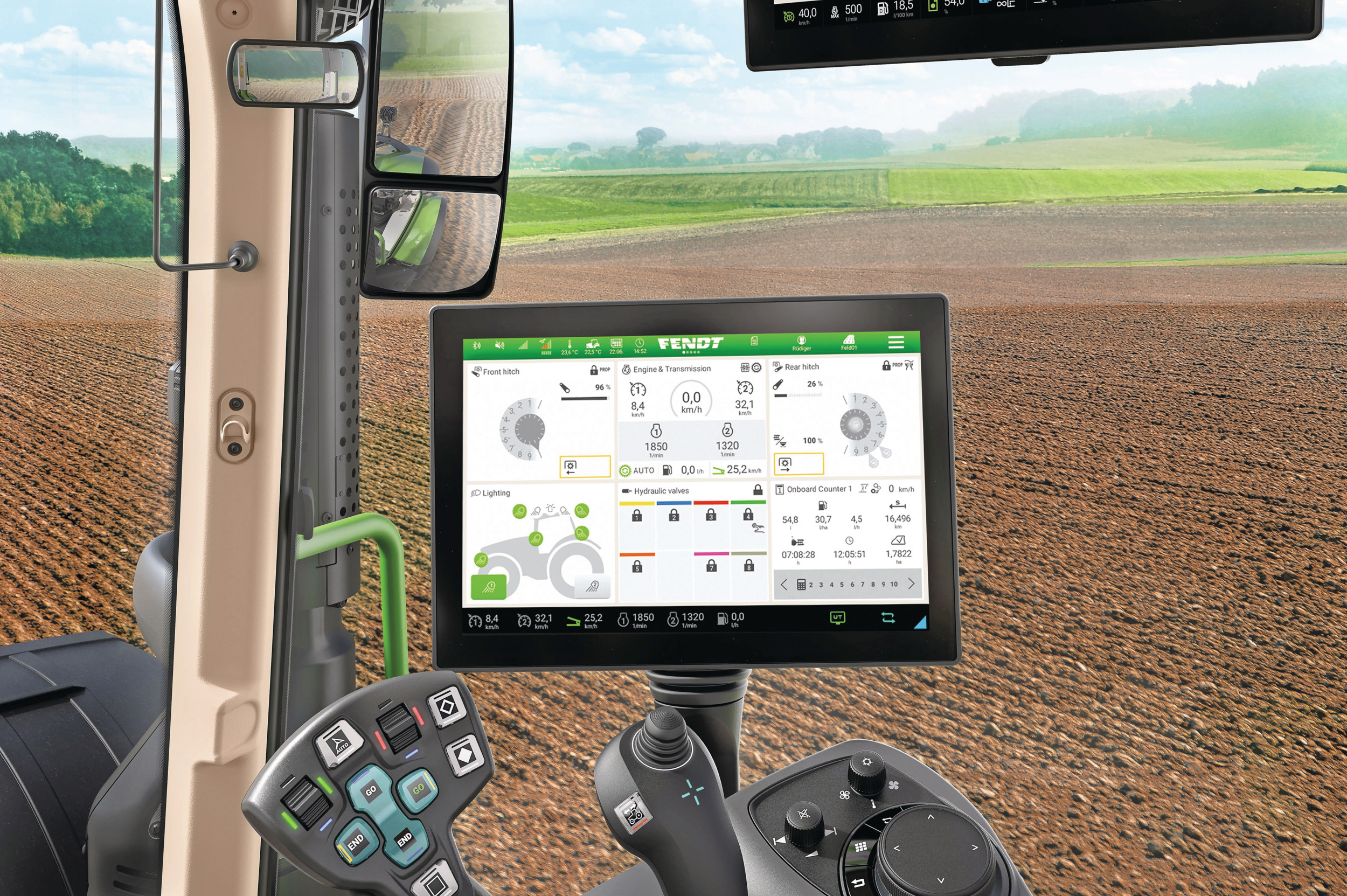 Fendt voert verschillende updates door voor het FendtOne on- en off-board-systeem. – Foto’s: Fendt
