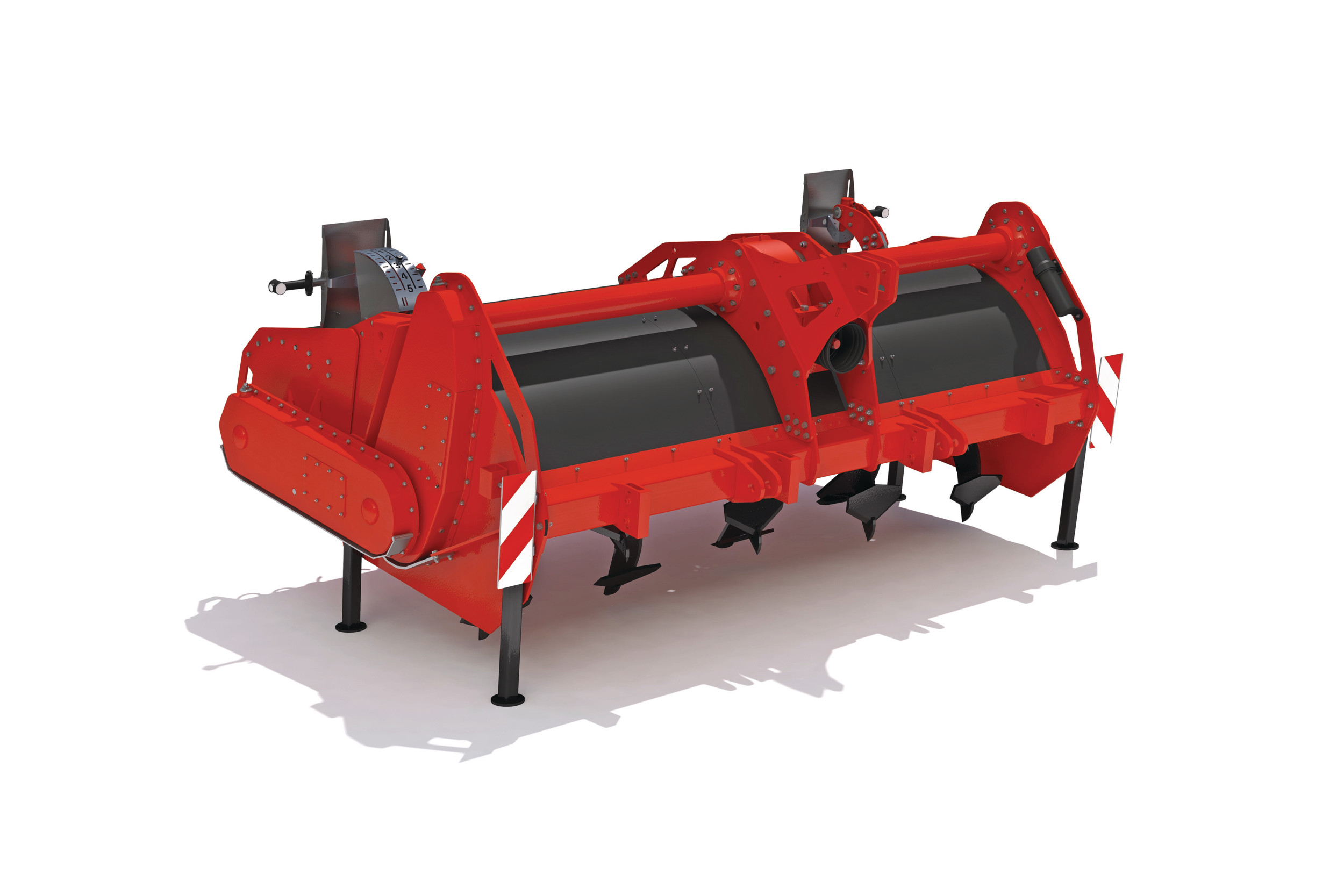 Farmax heeft de LRP Evo-spitmachine voorzien van een vernieuwd frame. De LRP Evo die Farmax op de Agritechnica zal presenteren, heeft een werkbreedte van 3 meter. Afbeelding: Farmax