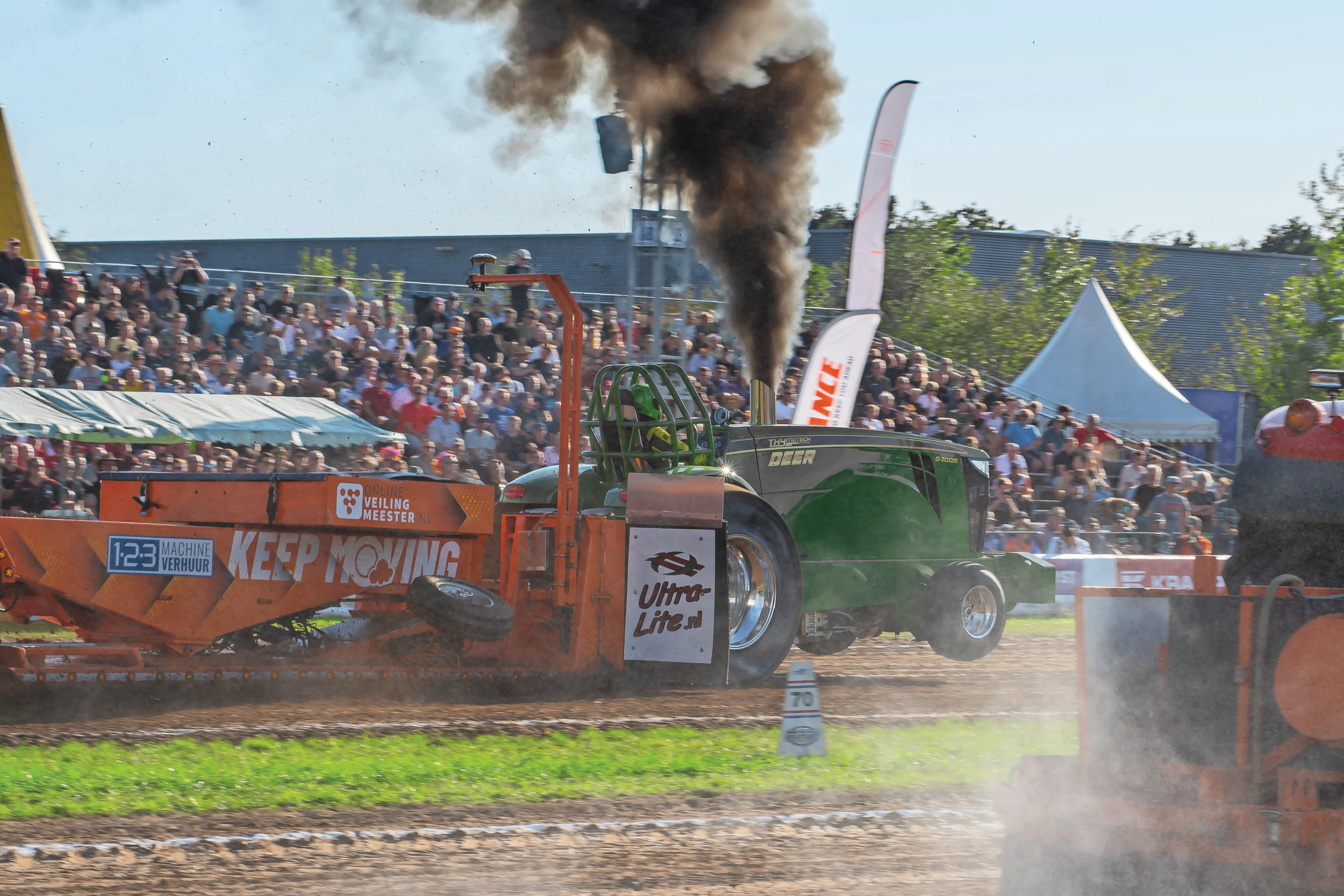 In het Limburgse Ysselsteyn werd het één groot pullingfeest tijdens EK tractorpulling!
