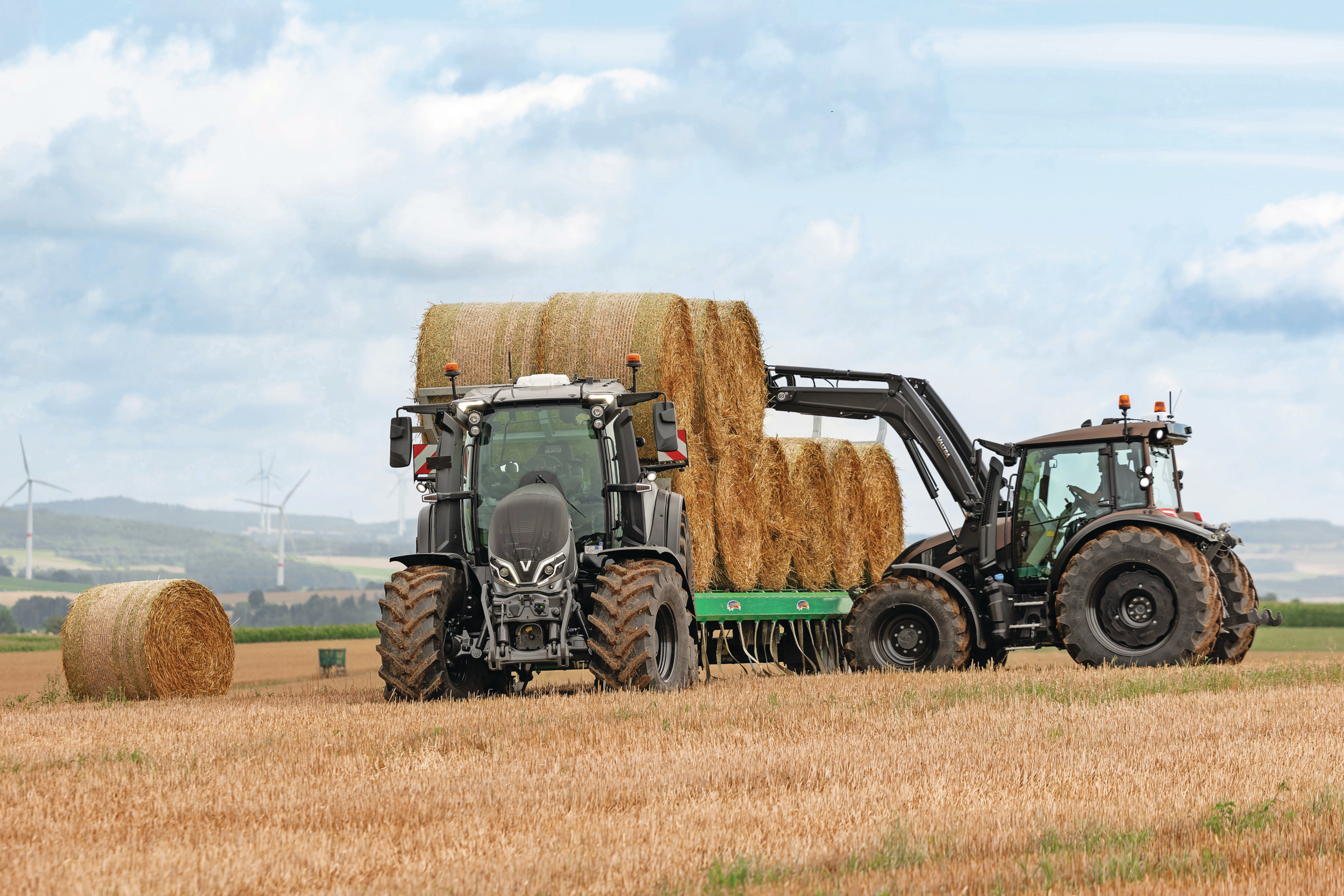 De Valtra G met cvt krijgt standaard een loadsensing hydrauliekpomp (110 l/min). Dat zou de trekker geschikt maken voor voorladerwerkzaamheden. Foto: Valtra