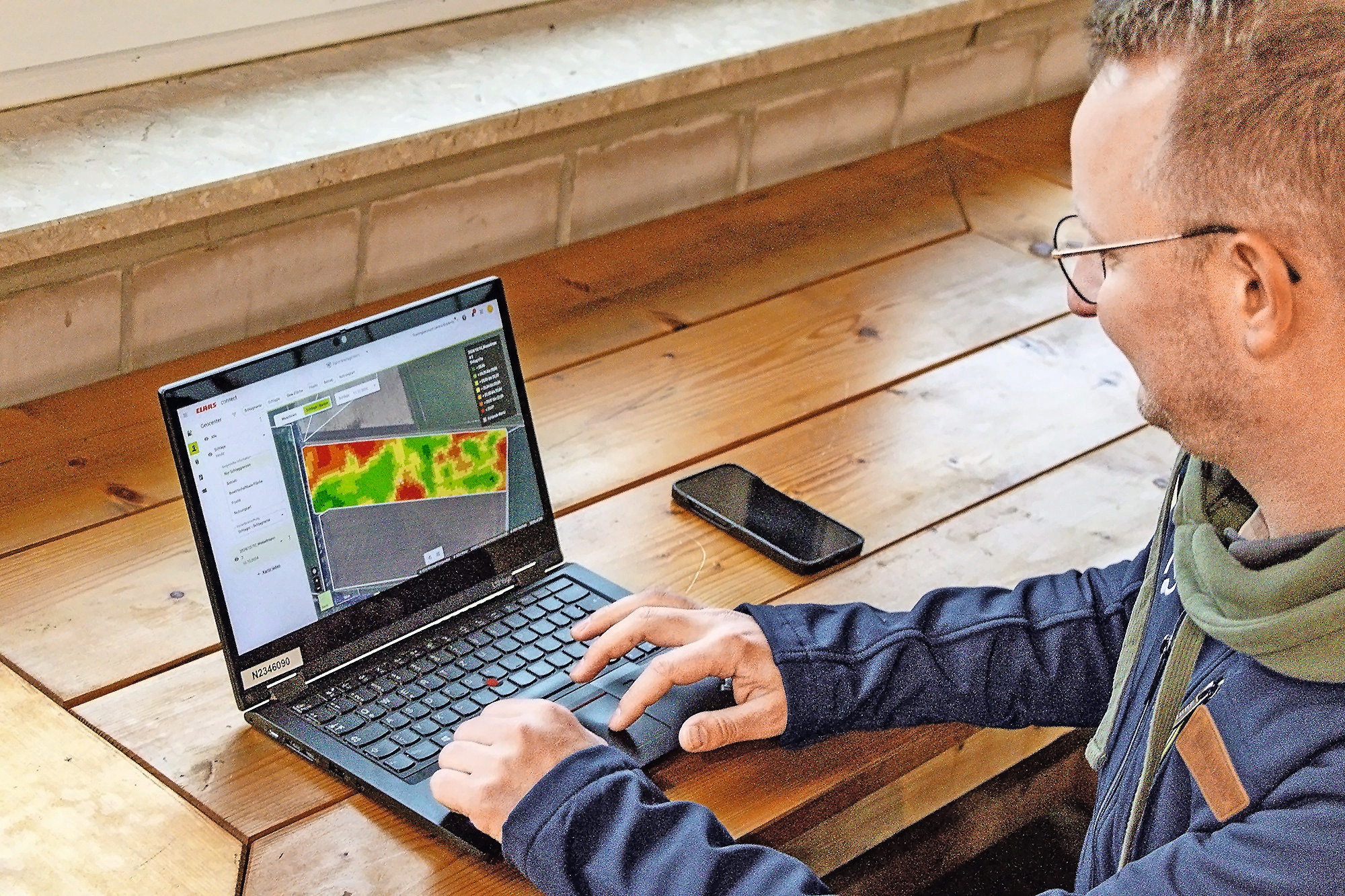 Veel van de toepassingen van 365FarmNet, zoals de precisielandbouwfunctionaliteiten, komen ook beschikbaar in Claas Connect. 365FarmNet blijft tot november 2026 actief. Foto: Claas