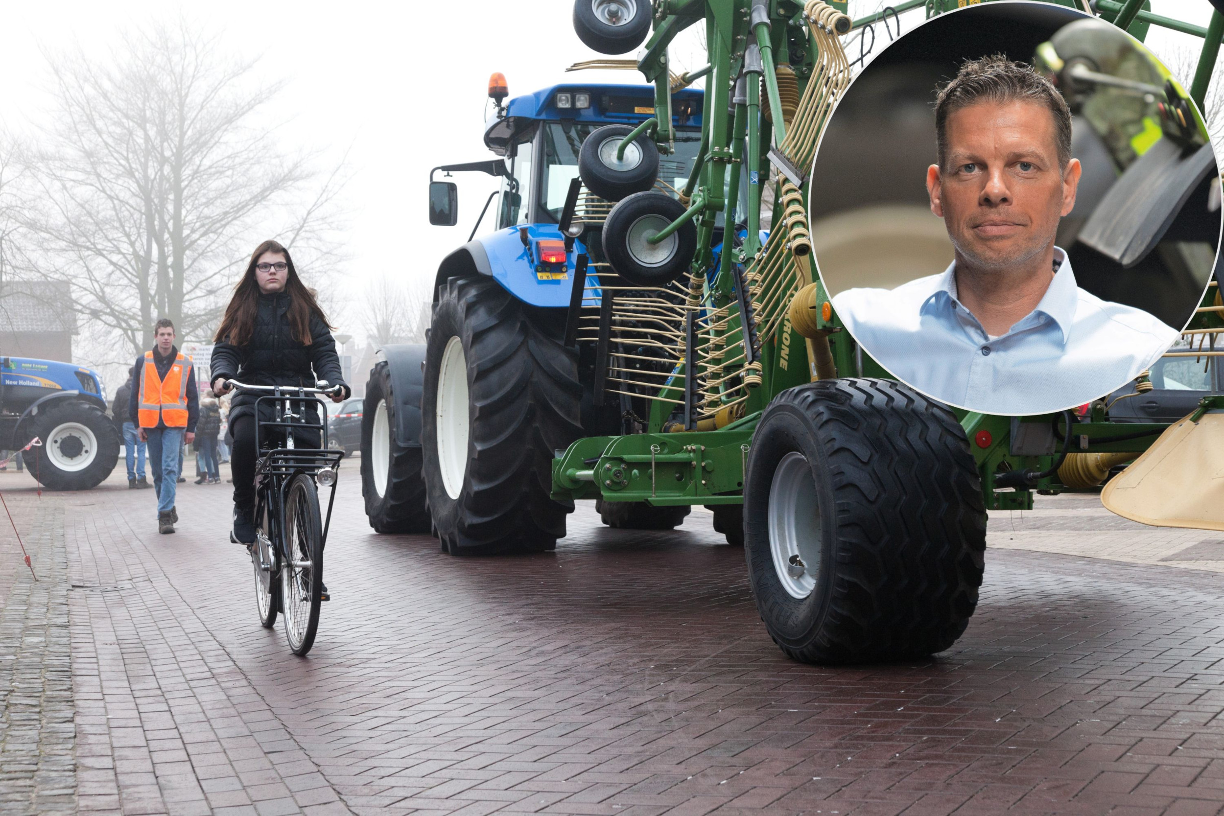 Het besef dat een ongeluk écht in een klein hoekje zit, zorgt ervoor dat boeren en medewerkers stilstaan bij hun eigen werksituatie. Hoe vertrouwd we ook raken met onze techniek, het blijven krachtige machines”, aldus Bas van Hattum, hoofdredacteur van TREKKER. Foto: Joris Telders / inzetfoto: Mark Pasveer
