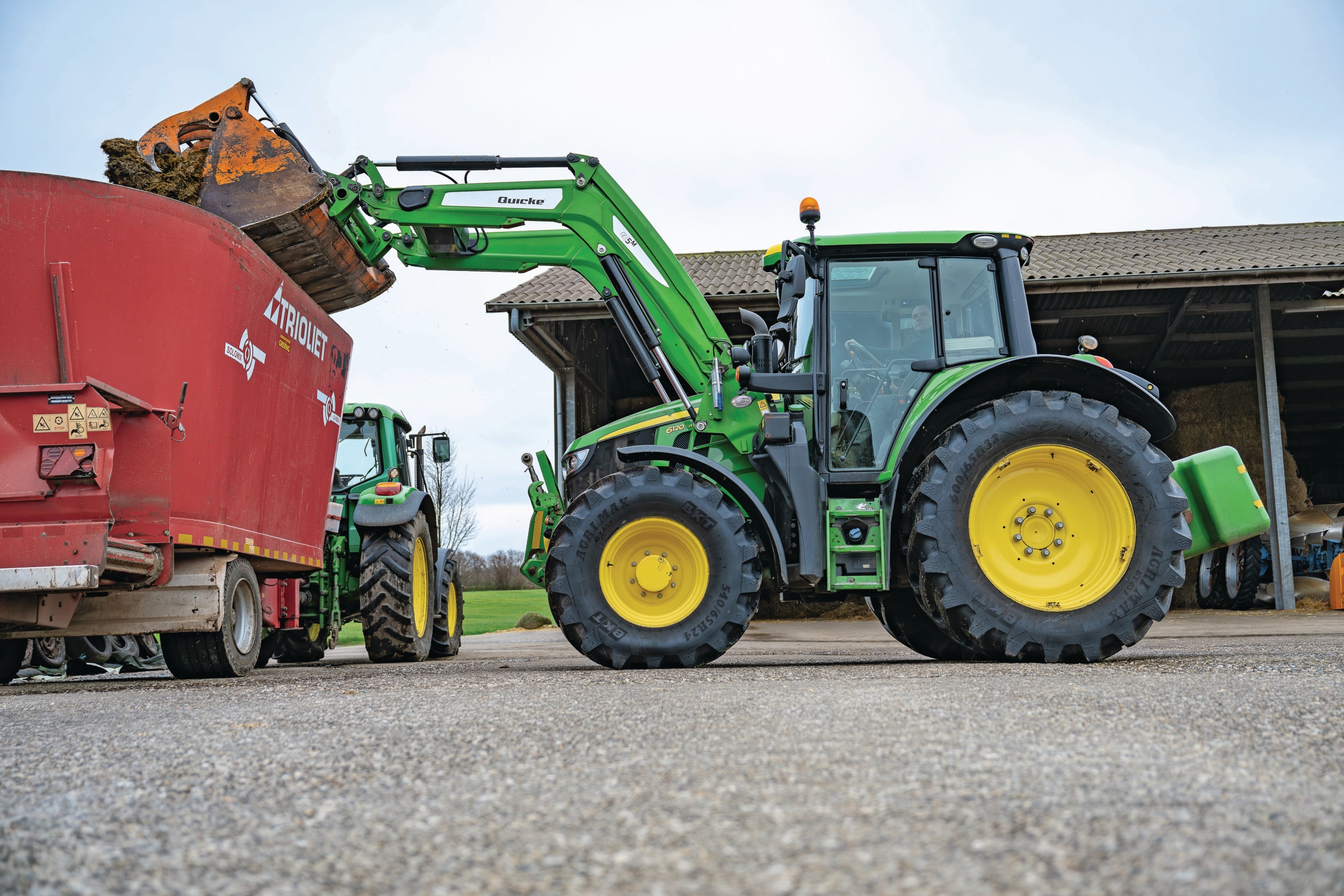 Voor deze TREKKER-duurtest volgden we één specifieke John Deere 6120 M, die in iets meer dan drie jaar tijd ruim 4.600 uur klokte. Foto’s: Michel Velderman