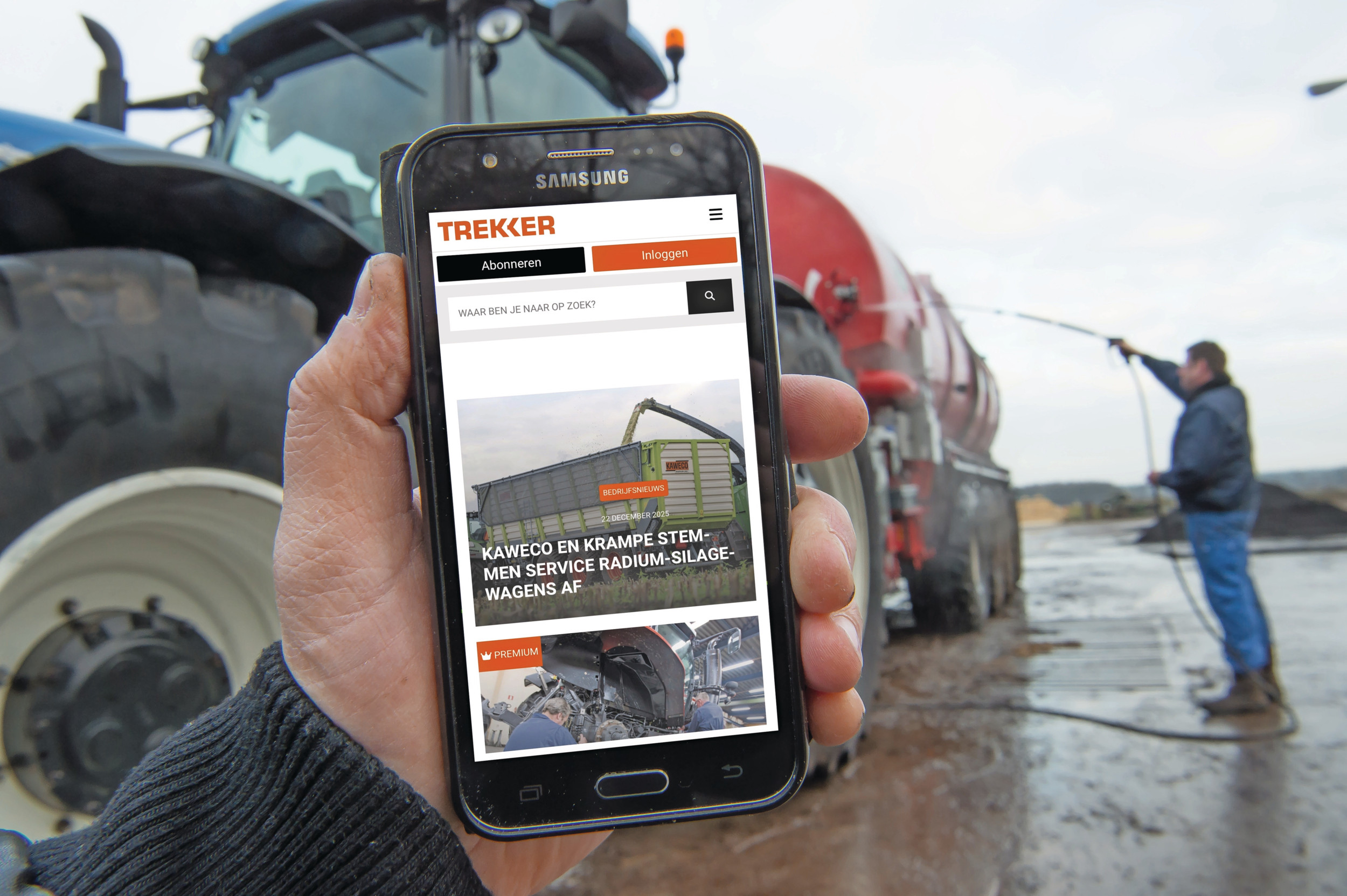 In dit jaaroverzicht staan de tien meest gelezen artikelen van 2025 op Trekkeronline. Van sleutelprojecten tot het faillissement van GroeNoord, en van een megaveiling bij een Britse akkerbouwer tot een test van 15 minishovels. Foto: Michel Velderman