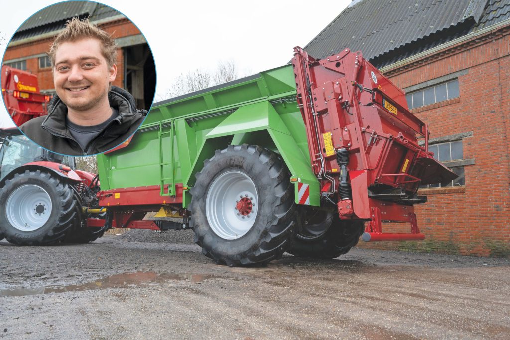 De Strautmann TS 160 van loonwerker Rob Willemsen in Ten Post (Gr.).